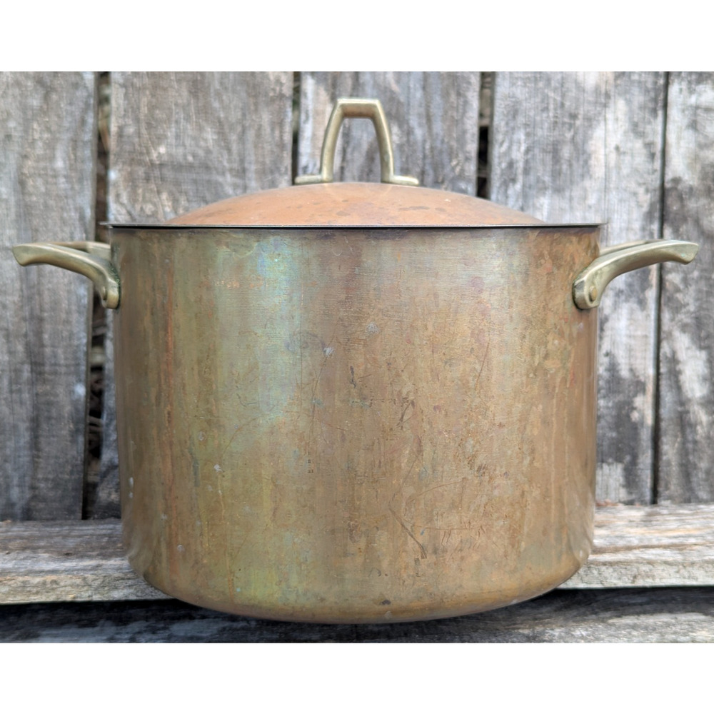 Vintage Paul Revere 1801 4 Qt. Stock Pot With Lid